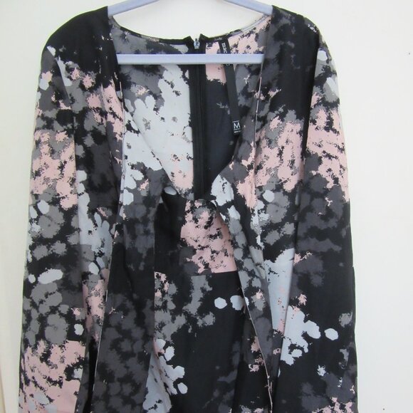 NWOT Mac & Jac Long Sleeve Blouse -  Elegant Bow Tie Knot - Back Zipper - Size M - Picture 3 of 12